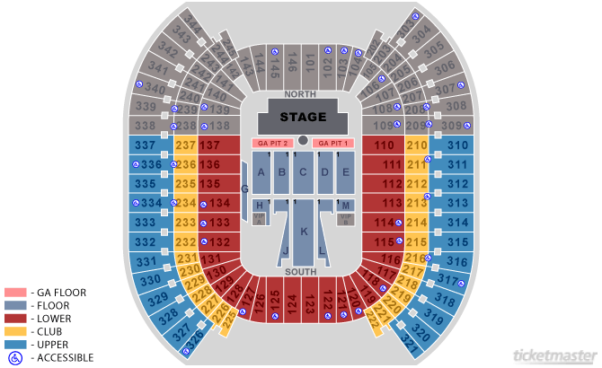 nissan stadium seating chart concert